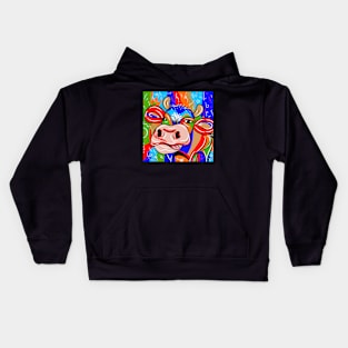 Cute animail_Cow moo Kids Hoodie